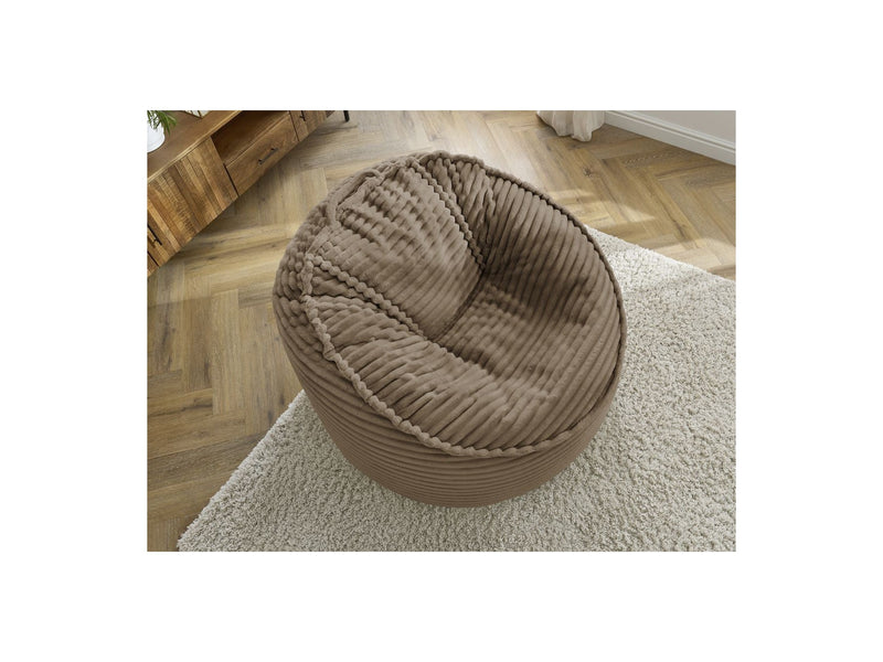 Grand Pouf Ultra Moelleux - Socrate - Velours Côtelé Doux