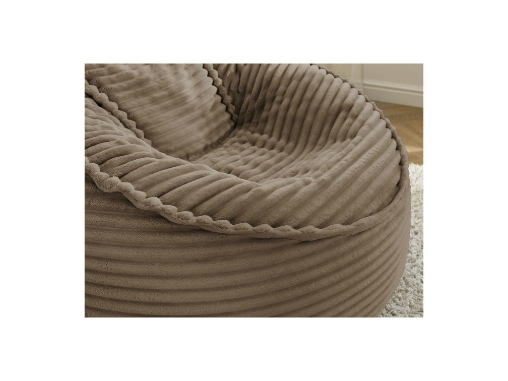 Socrate - Grand Pouf Ultra Moelleux - Velours Côtelé Doux