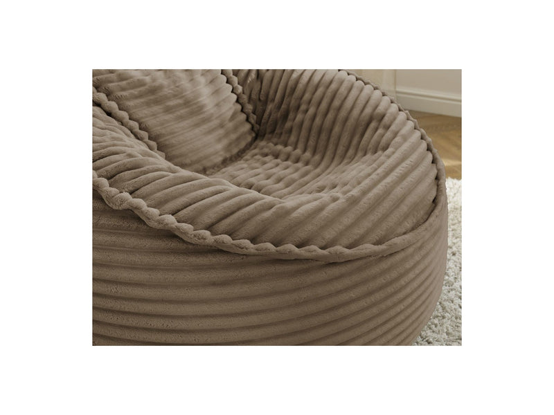 Grand Pouf Ultra Moelleux - Socrate - Velours Côtelé Doux