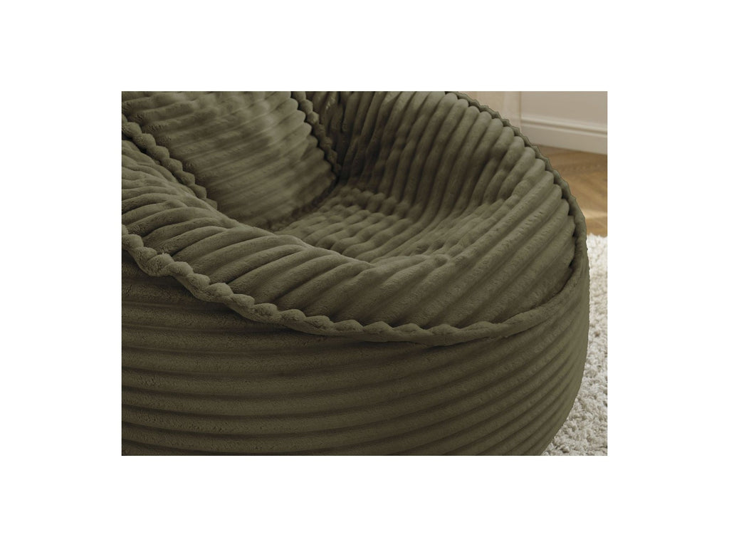 Socrate - Grand Pouf Ultra Moelleux - Velours Côtelé Doux