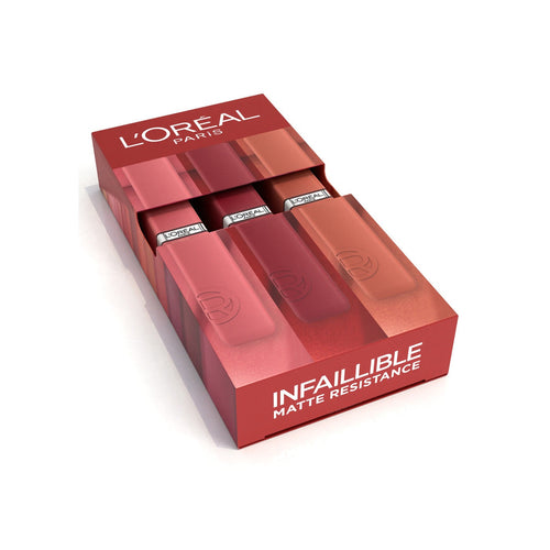 Coffret 3 Rouges À Lèvres Liquide Longue Tenue