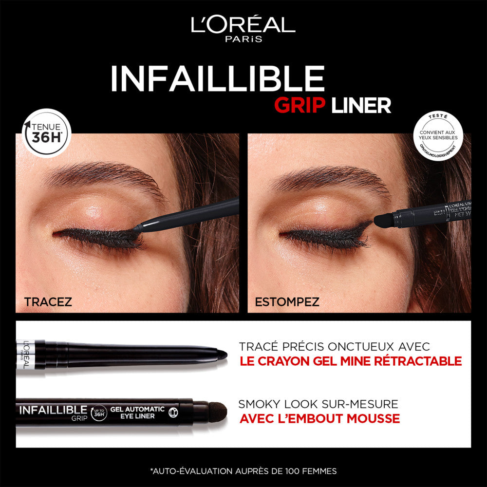 Infallible Grip Liner Gel Negro Intenso
