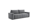 Arsene - Canapé Droit Convertible Coffre - Tissu Velours