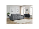 Arsene - Canapé Droit Convertible Coffre - Tissu Velours