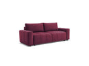 Arsene - Canapé Droit Convertible Coffre - Tissu Velours
