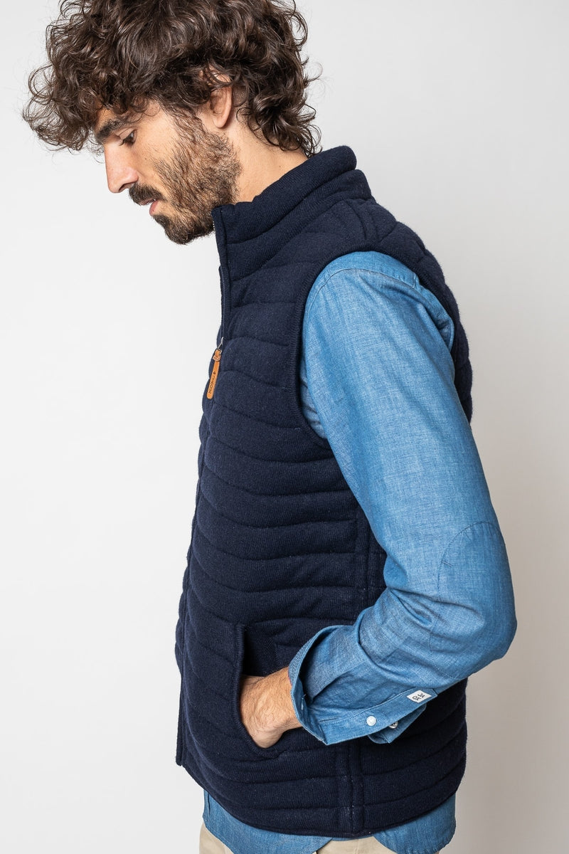 Doudoune Sans Manche Brunch Pocket - Bleu - Homme