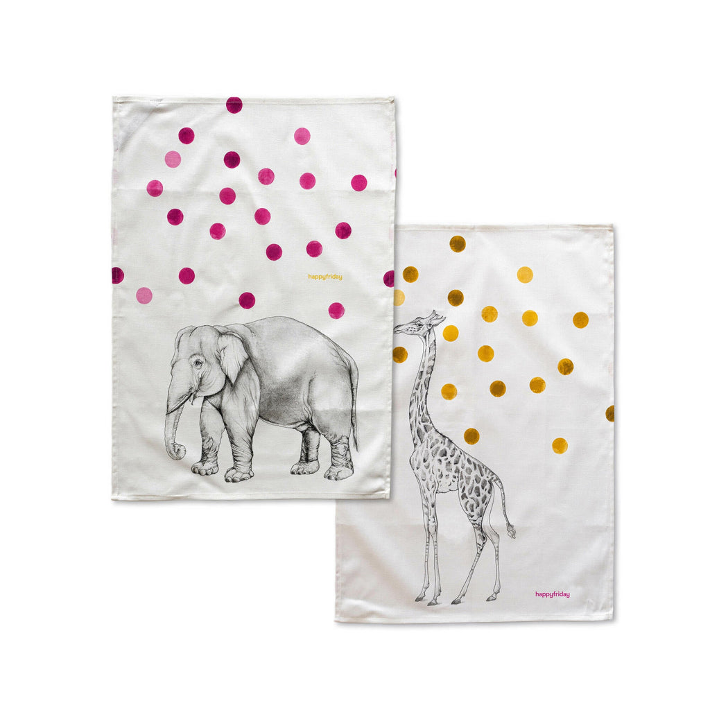 Strofinacci (Set da 2) Savanna - Multicolore