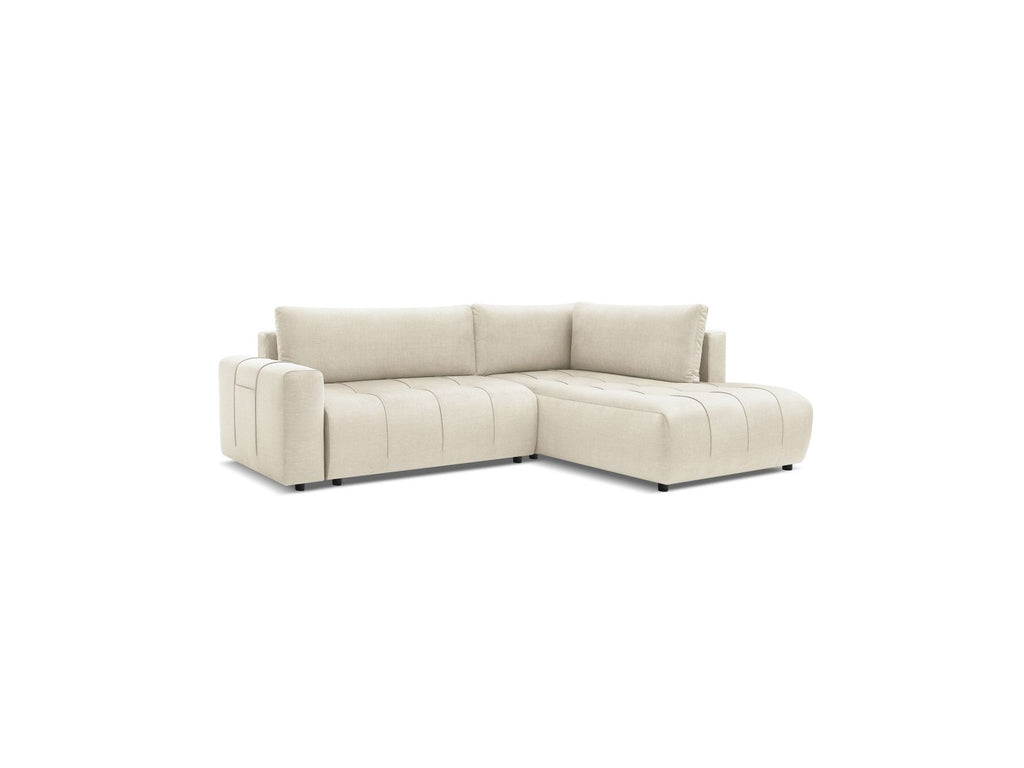 Arsene - Canapé D'Angle L Convertible Coffre - Velours - Angle Droit