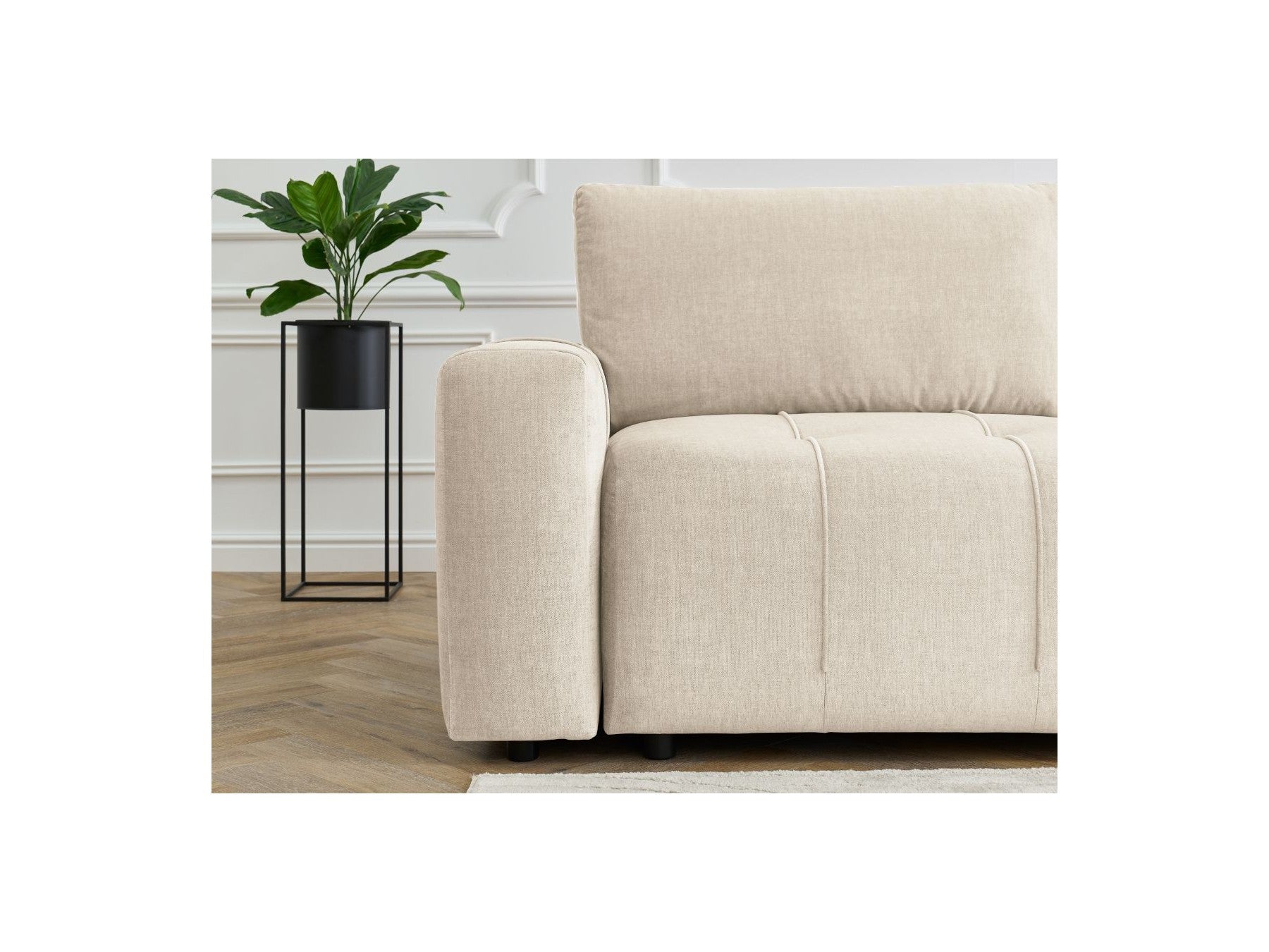Arsene - Canapé D'Angle L Convertible Coffre - Velours - Angle Droit