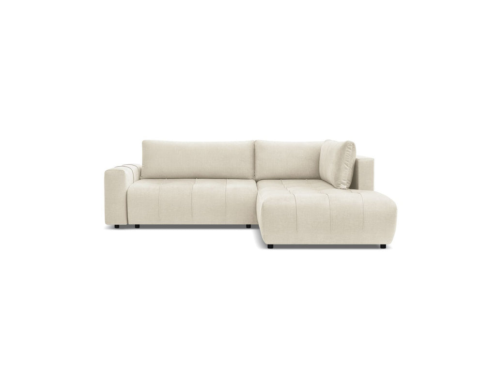 Arsene - Canapé D'Angle L Convertible Coffre - Velours - Angle Droit