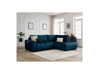 Arsene - Canapé D'Angle L Convertible Coffre - Velours - Angle Droit