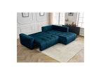 Arsene - Canapé D'Angle L Convertible Coffre - Velours - Angle Droit