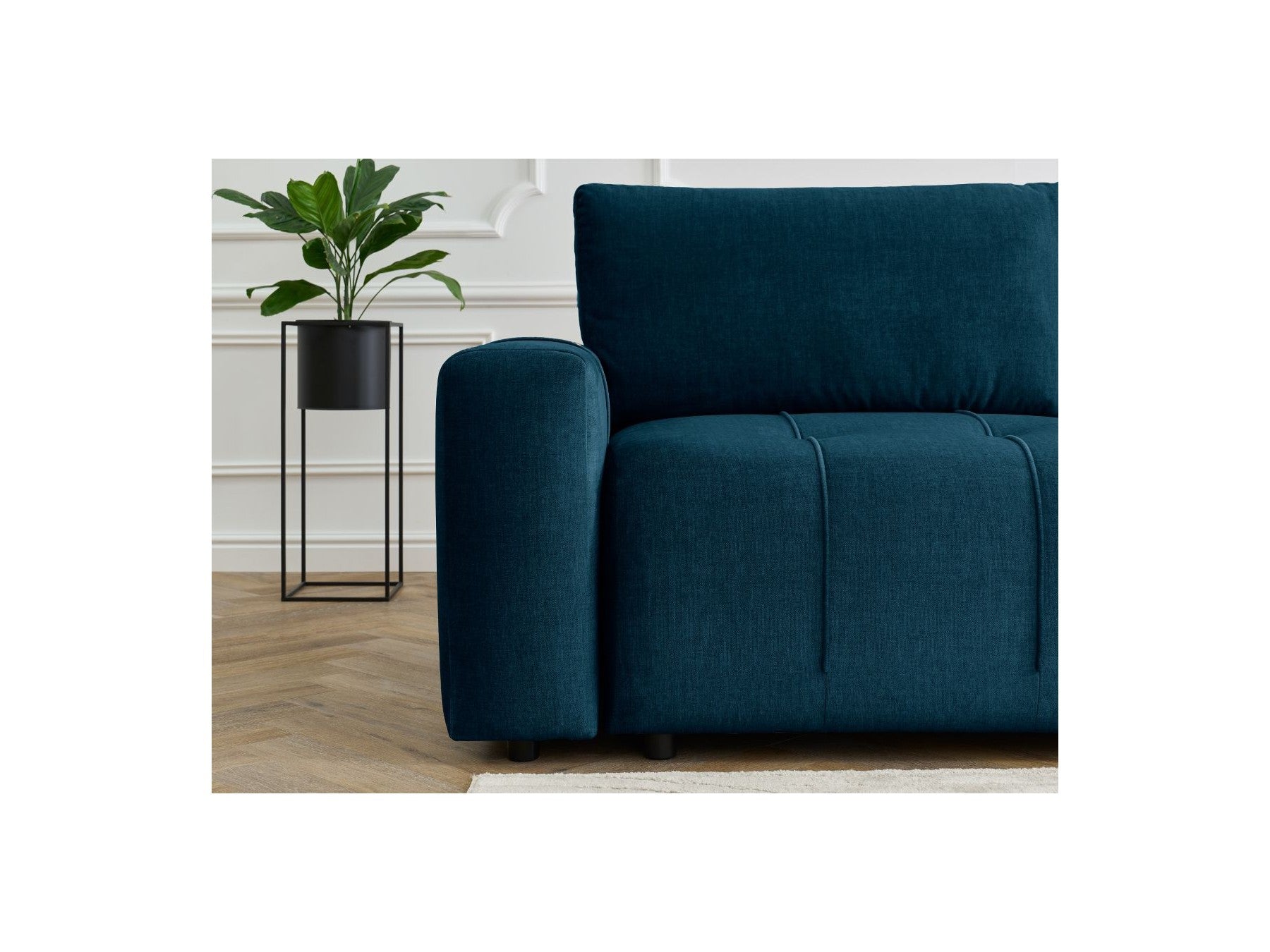 Arsene - Canapé D'Angle L Convertible Coffre - Velours - Angle Droit