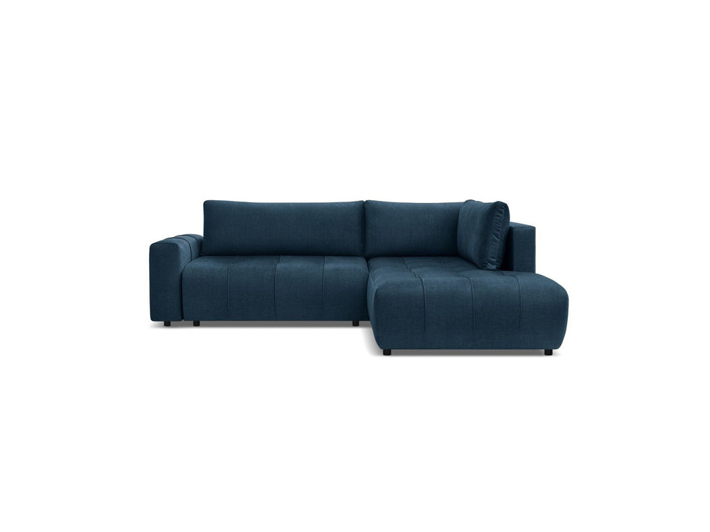 Arsene - Canapé D'Angle L Convertible Coffre - Velours - Angle Droit