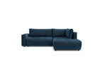 Arsene - Canapé D'Angle L Convertible Coffre - Velours - Angle Droit