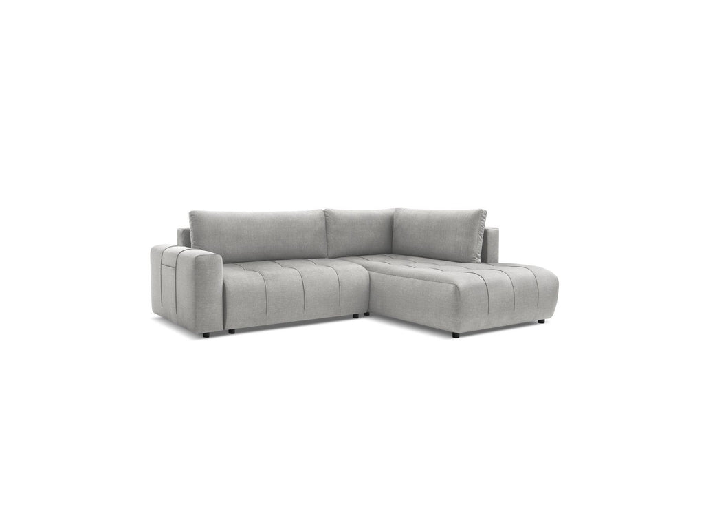 Arsene - Canapé D'Angle L Convertible Coffre - Velours - Angle Droit