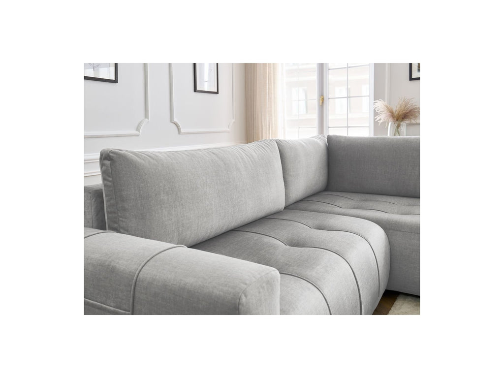 Arsene - Canapé D'Angle L Convertible Coffre - Velours - Angle Droit