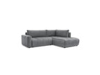 Arsene - Canapé D'Angle L Convertible Coffre - Velours - Angle Droit