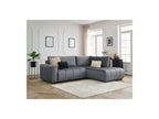 Arsene - Canapé D'Angle L Convertible Coffre - Velours - Angle Droit