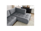 Arsene - Canapé D'Angle L Convertible Coffre - Velours - Angle Droit