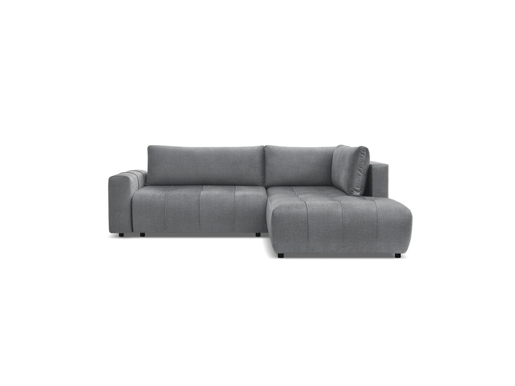 Arsene - Canapé D'Angle L Convertible Coffre - Velours - Angle Droit