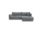 Arsene - Canapé D'Angle L Convertible Coffre - Velours - Angle Droit