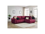 Arsene - Canapé D'Angle L Convertible Coffre - Velours - Angle Droit