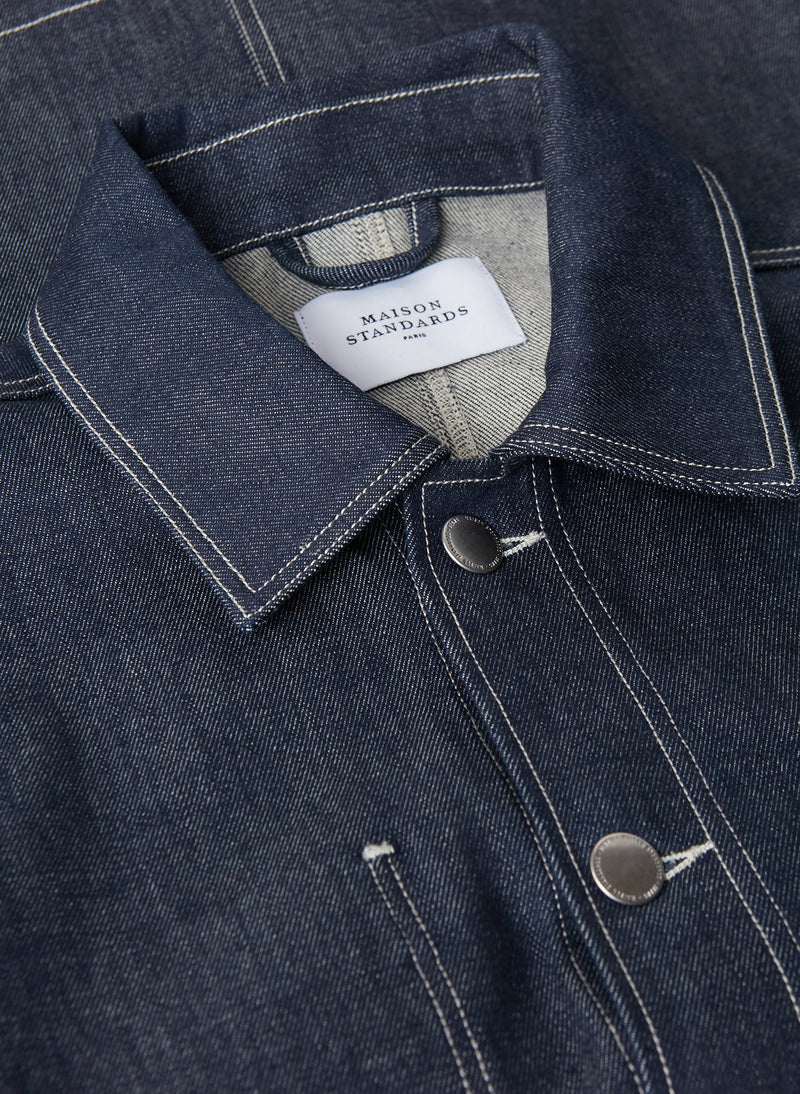 Maison Standards - Maison Standardars - Chaqueta vaquera de pintor - Azul crudo - Hombre
