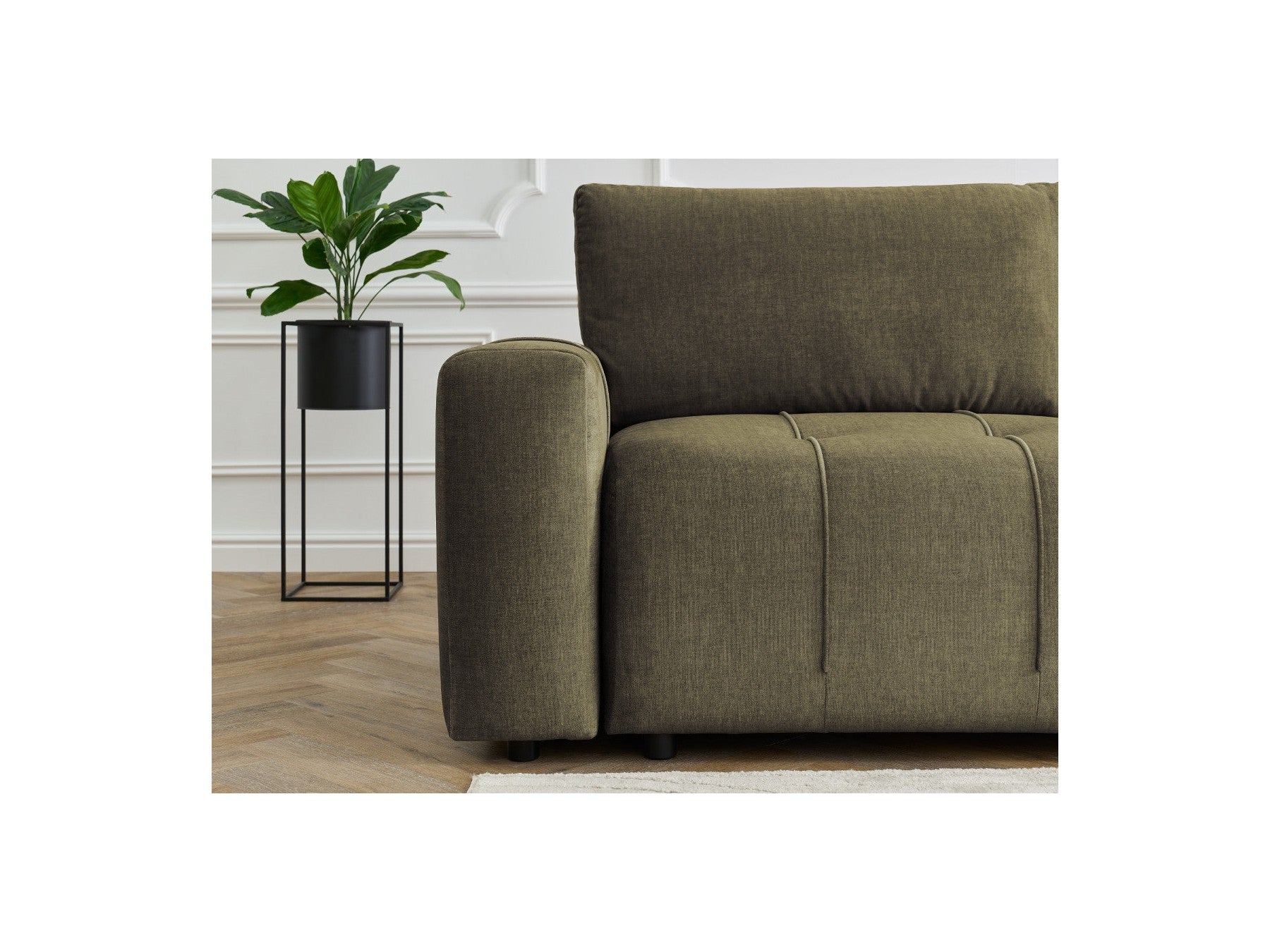 Arsene - Canapé D'Angle L Convertible Coffre - Velours - Angle Droit