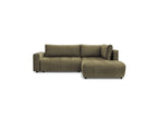 Arsene - Canapé D'Angle L Convertible Coffre - Velours - Angle Droit