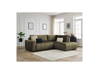 Arsene - Canapé D'Angle L Convertible Coffre - Velours - Angle Droit