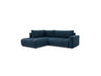 Arsene - Canapé D'Angle L Convertible Coffre - Velours - Angle Gauche