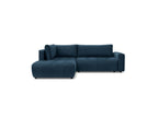 Arsene - Canapé D'Angle L Convertible Coffre - Velours - Angle Gauche