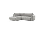 Arsene - Canapé D'Angle L Convertible Coffre - Velours - Angle Gauche