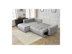 Arsene - Canapé D'Angle L Convertible Coffre - Velours - Angle Gauche