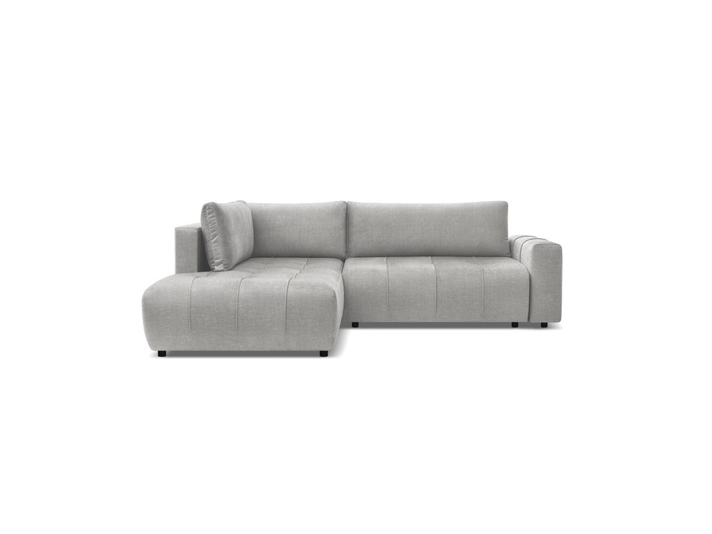 Arsene - Canapé D'Angle L Convertible Coffre - Velours - Angle Gauche
