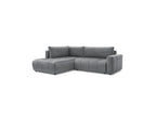 Arsene - Canapé D'Angle L Convertible Coffre - Velours - Angle Gauche
