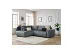 Arsene - Canapé D'Angle L Convertible Coffre - Velours - Angle Gauche