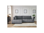 Arsene - Canapé D'Angle L Convertible Coffre - Velours - Angle Gauche