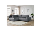 Arsene - Canapé D'Angle L Convertible Coffre - Velours - Angle Gauche