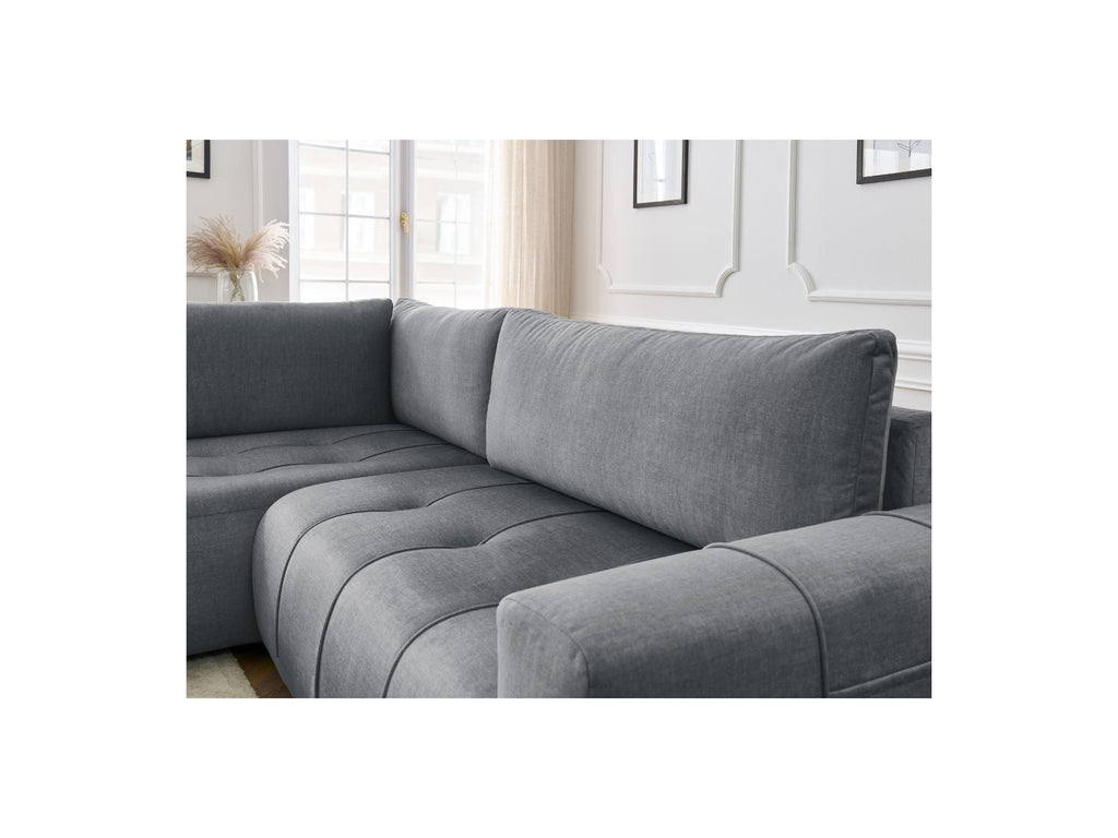 Arsene - Canapé D'Angle L Convertible Coffre - Velours - Angle Gauche