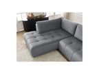 Arsene - Canapé D'Angle L Convertible Coffre - Velours - Angle Gauche