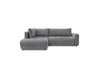 Arsene - Canapé D'Angle L Convertible Coffre - Velours - Angle Gauche