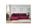 Canapé D'Angle L Convertible Coffre - Arsene - Velours - Angle Gauche