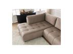 Arsene - Canapé D'Angle L Convertible Coffre - Velours - Angle Gauche