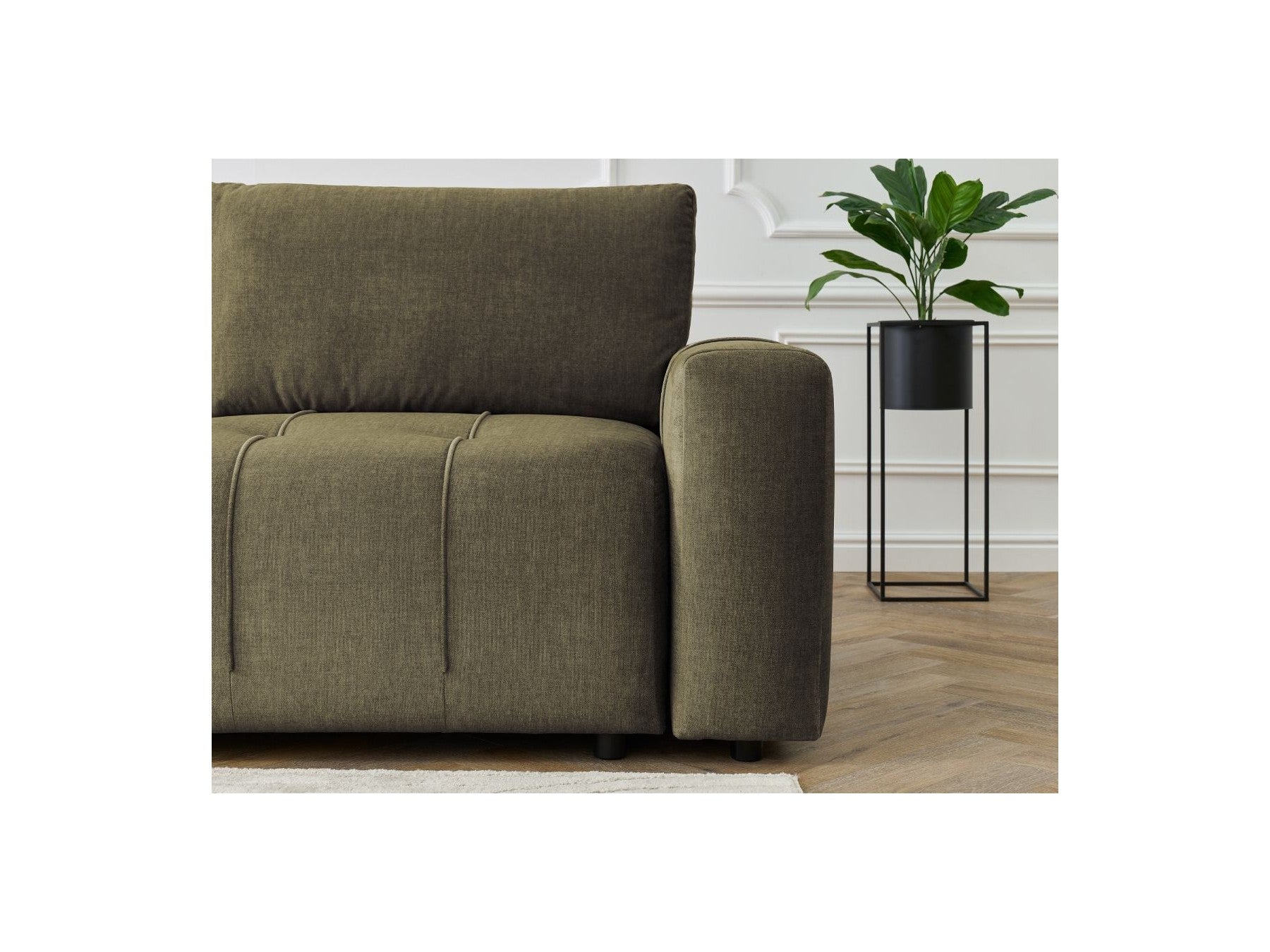 Arsene - Canapé D'Angle L Convertible Coffre - Velours - Angle Gauche
