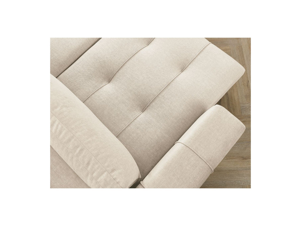 Arsene - Panoramic Sofa Bed with Storage - Velvet - Left-hand Corner