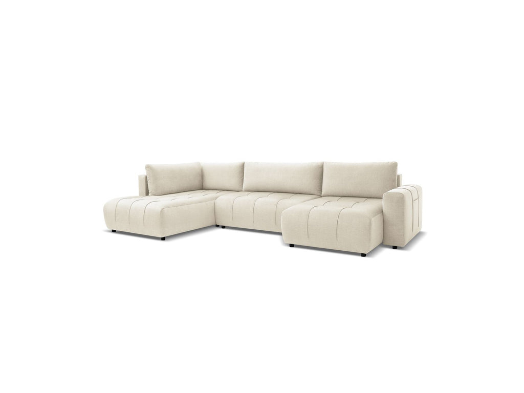 Arsene - Convertible Panoramic Sofa with Storage - Velvet - Right-hand Corner
