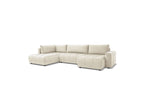 Arsene - Convertible Panoramic Sofa with Storage - Velvet - Right-hand Corner