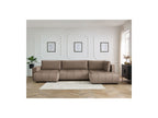 Arsene - Panoramic Sofa Bed with Storage - Velvet - Left-hand Corner